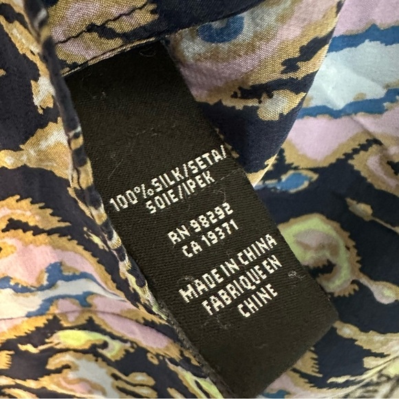 Tibi 100% Silk Mini Dress Colorful Boho Casual Summer Beach Size 2 Extra Small - Picture 6 of 7